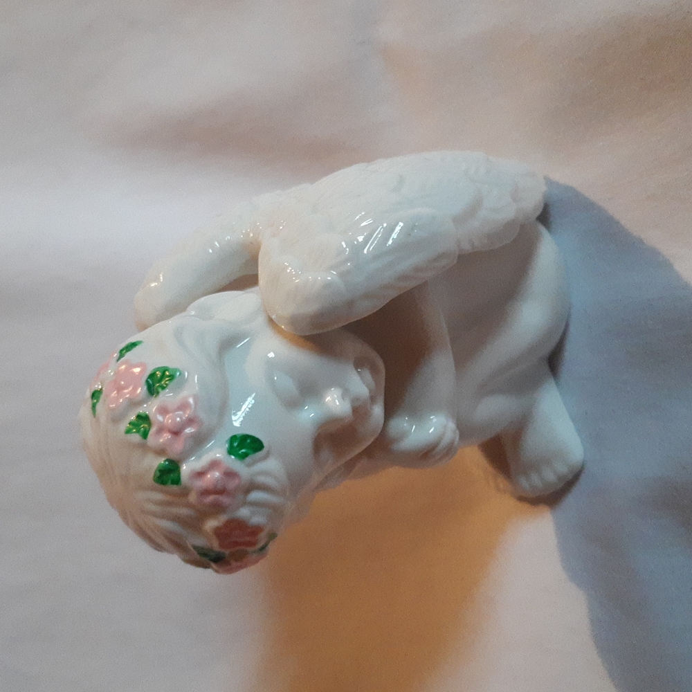 Angel with Floral Crown Shelf Sitter